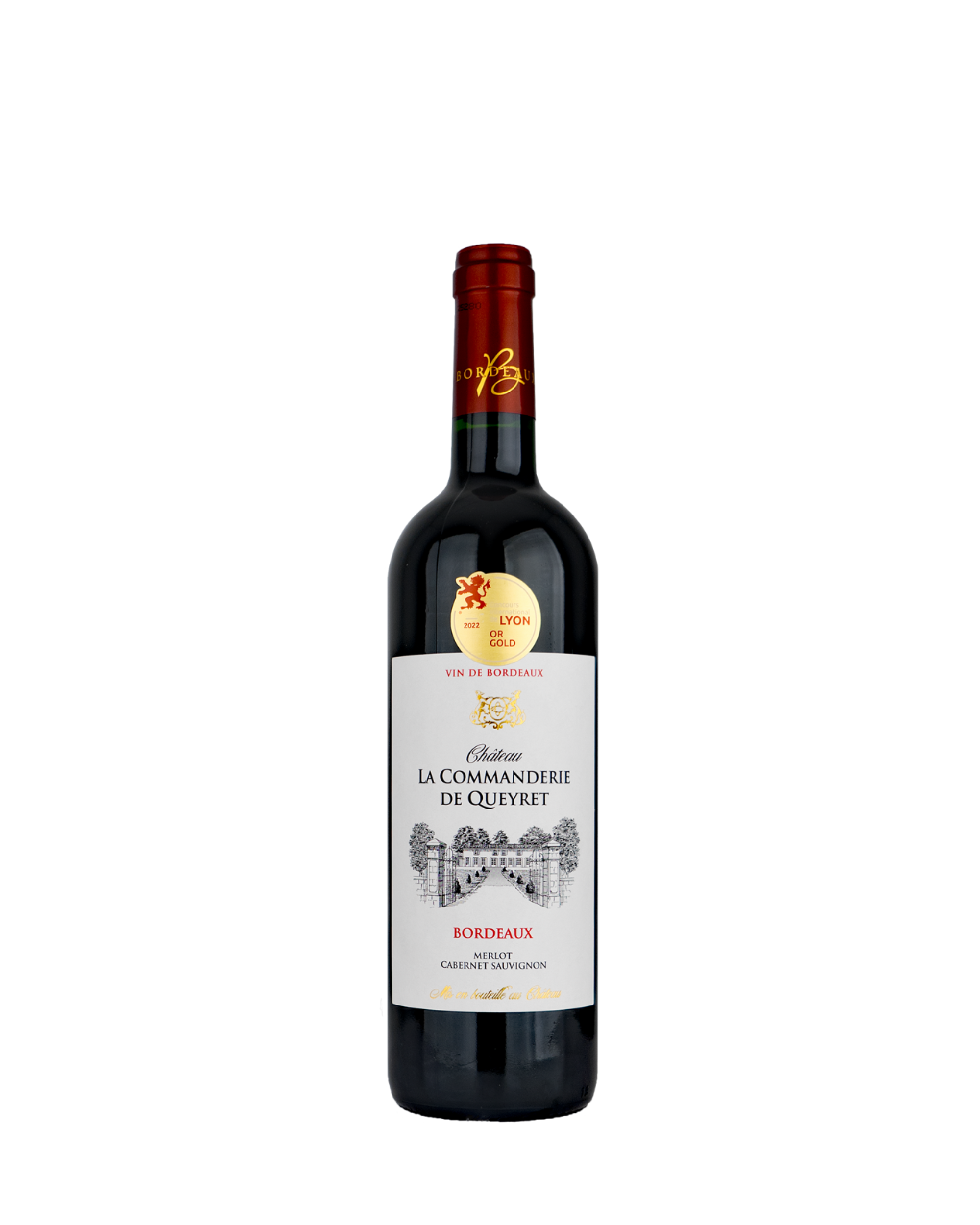 hâteau La Commanderie de Queyret 2021 Bordeaux Rouge
